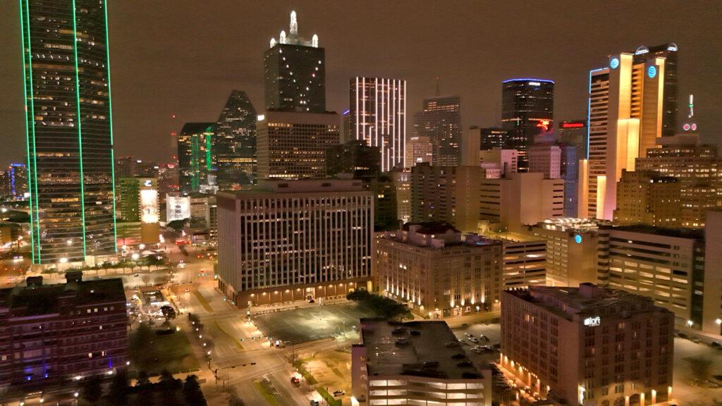 Downtown Dallas Aerial Shot