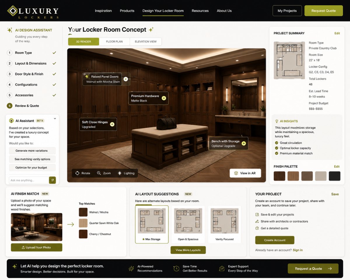 Luxury Lockers concept